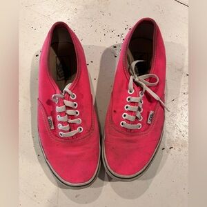 Vans Pink Canvas Sneakers